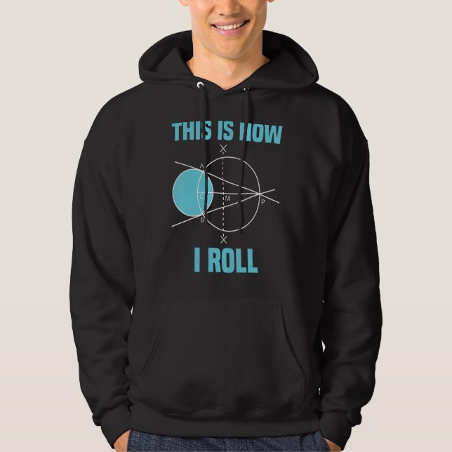 Moletom Geometria Matemática É Assim Que Eu Rolo Matemátic (Frente)