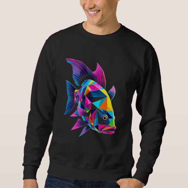 Moletom Geometric Fish Sweatshirt (Frente)