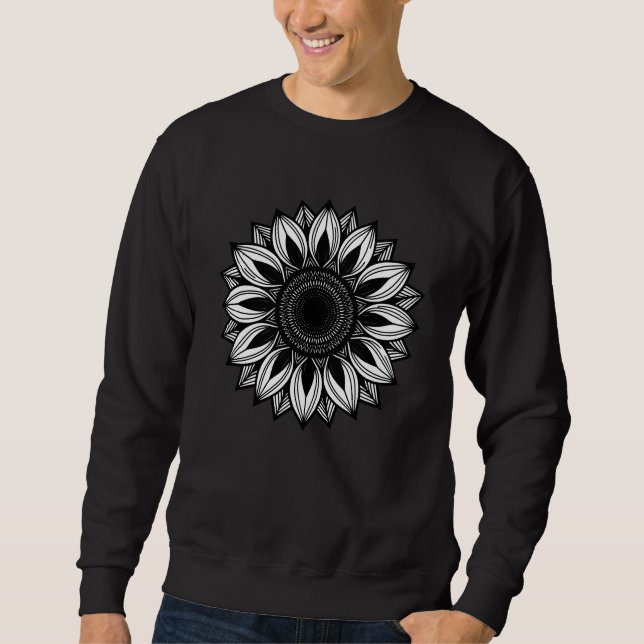 Moletom Geometric Sunflower Mandala Graphic (Frente)