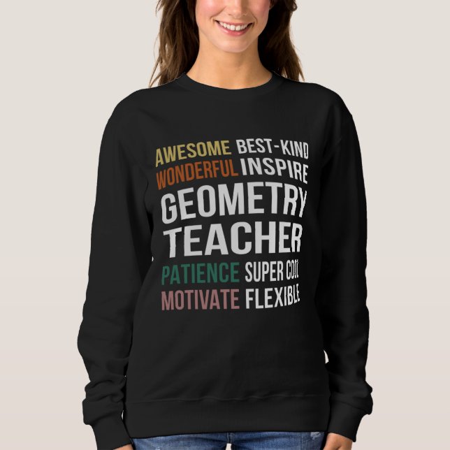 Moletom Geometry Teacher  Appreciation (Frente)