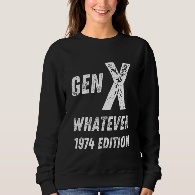 Moletom Geração X 1974 Edition Geração X Qualquer Aniversá (Frente)