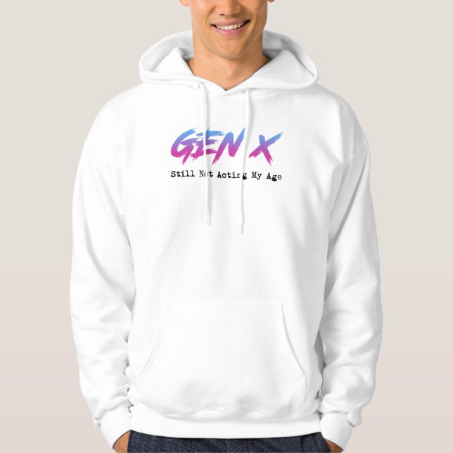Moletom Geração X - Ainda Não Estou Agindo Conforme Minha  (Frente)