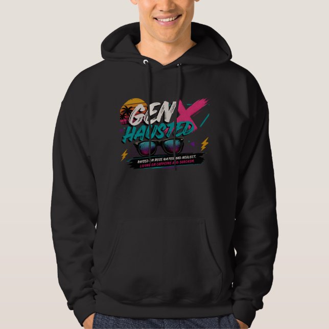 Moletom Geração X, Gen Xhausted, Retro, nostálgico, (Frente)