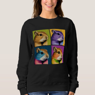 Moletom Gerbil Pop Illustration Colorful Animal Women Men