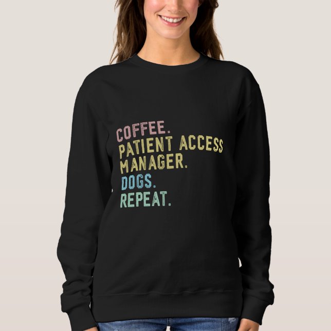 Moletom Gerente de Acesso ao Paciente Coffee Dogs (Frente)