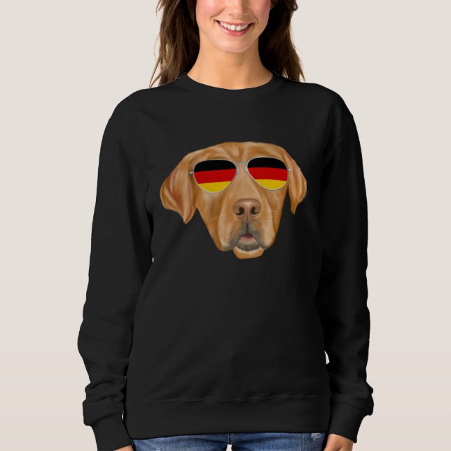 Moletom German Flag Golden Retriever Dog Germany Pocket (Frente)