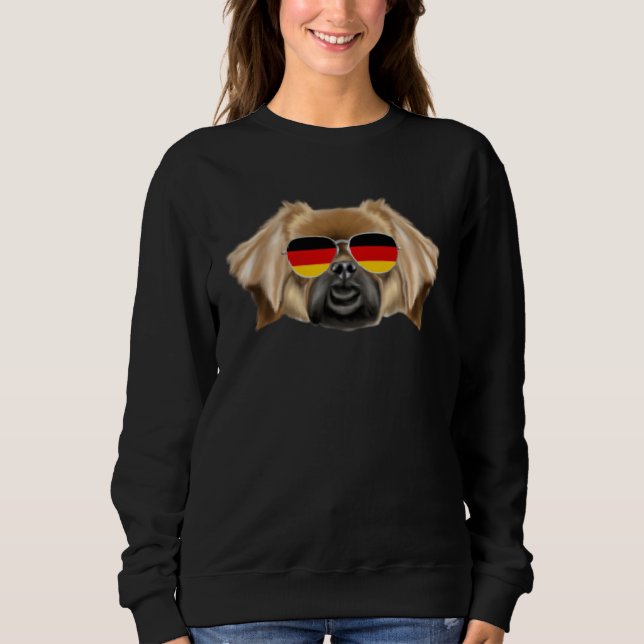 Moletom German Flag Tibetan Spaniel Dog Germany Pocket (Frente)