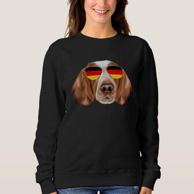 Moletom German Flag Welsh Springer Spaniel Dog Germany Poc (Frente)