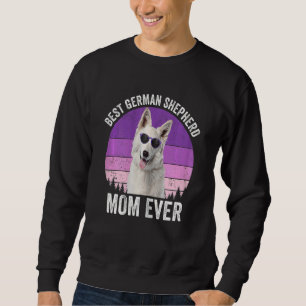 Moletom German shepherd Branco Mãe Cachorro Vintage Owne