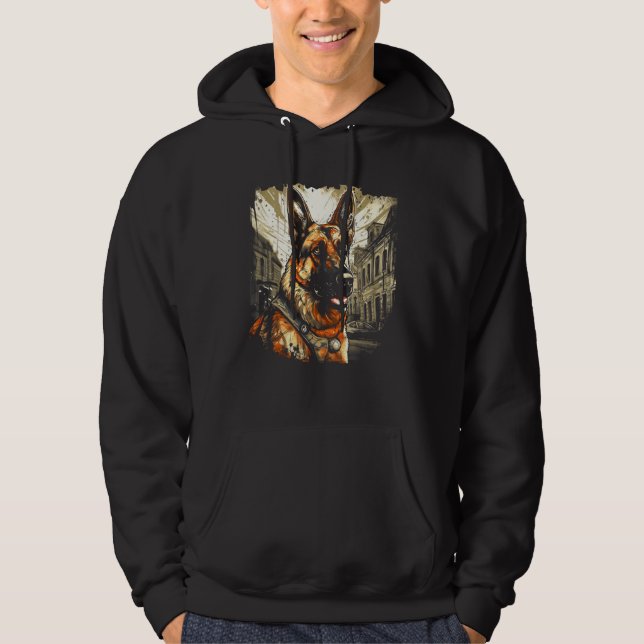 Moletom German Shepherd Classic  Design (Frente)