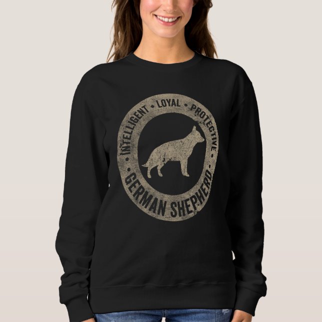Moletom German shepherd Dog Design Alsaciano Proprietário  (Frente)