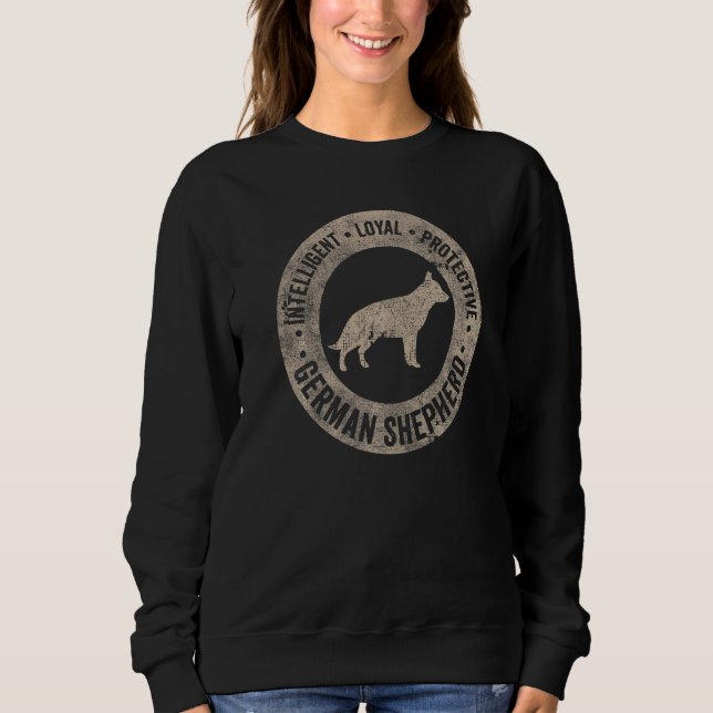 Moletom German shepherd Dog Design Alsaciano Proprietário  (Frente)