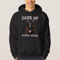 German Shepherd Dog Ears Up System Armed