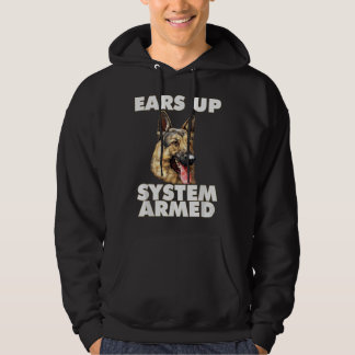 Moletom German Shepherd Ears Up System Armed German Shephe