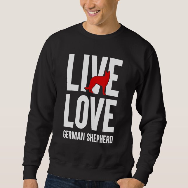 Moletom German shepherd Engraçada Lover Graphic Men Shep (Frente)