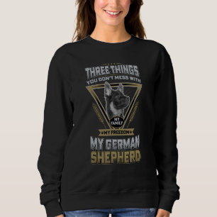 Moletom German shepherd Engraçado Cita Três Coisas Que Voc