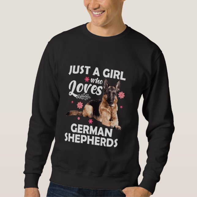 Moletom German shepherd Engraçado Para Meninas Mulheres Cr (Frente)