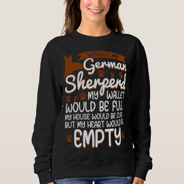 Moletom German Shepherd   love dog quote (Frente)