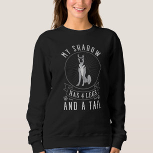 Moletom German shepherd Minha Sombra Tem Quatro Pernas E U