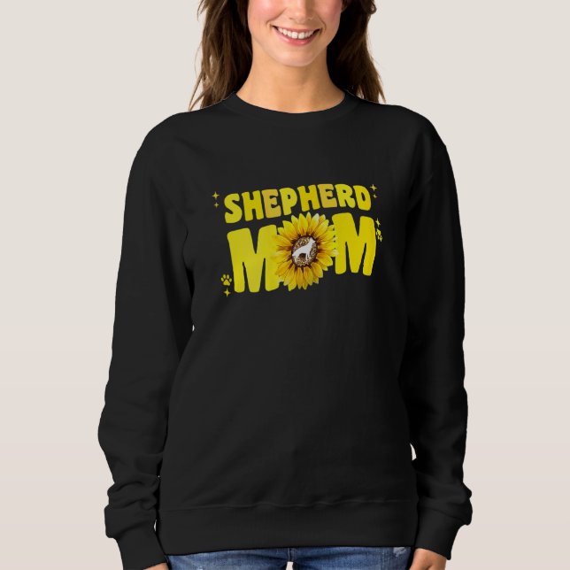 Moletom German Shepherd Mom For Women Sunflower Shepherd G (Frente)