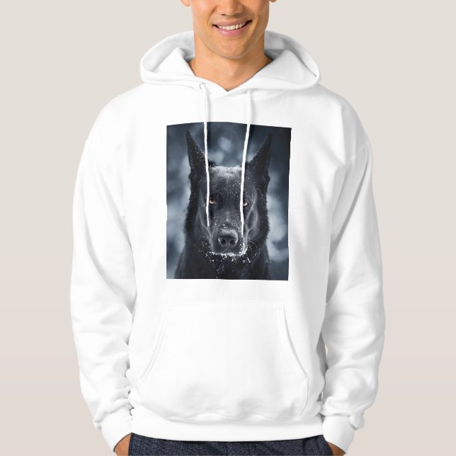 Moletom German shepherd Preto (Frente)