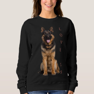 Moletom German shepherd Shepard Cachorro Mãe Pai Adorava P