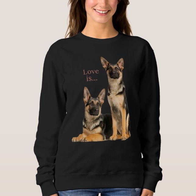 Moletom German shepherd Shepard Dog Mãe Pai Adorável Pet 8 (Frente)