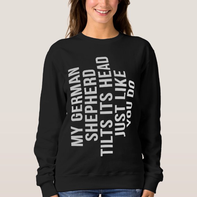 Moletom German Shepherd  Tilt Head Dog Cute   Alsatian (Frente)