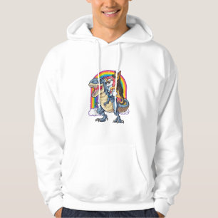 Moletom German shepherd Unicorn Dinossaur T rex Engraçado 