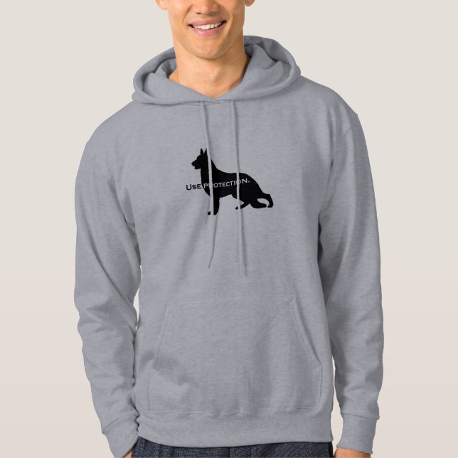 Moletom German shepherd - use o Hoodie da proteção (Frente)