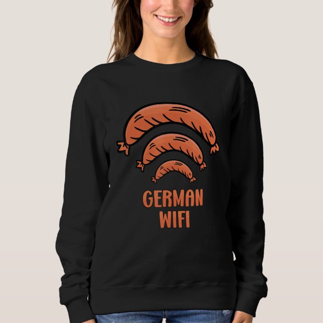 Moletom German Wifi Simplified Sausage Wurst (Frente)