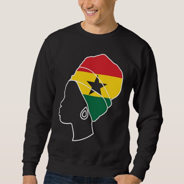 Moletom Ghana Ghanaian Ghana Flag Ghana  Ghana Fans Ghana  (Frente)