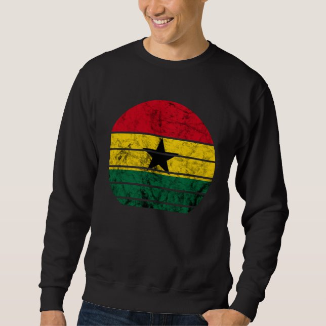 Moletom Ghana Sunset Ghanaian Flag African Roots Africa (Frente)