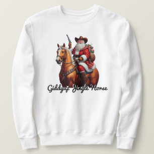 Moletom Giddyup Jingle Horse Papai Noel Natal
