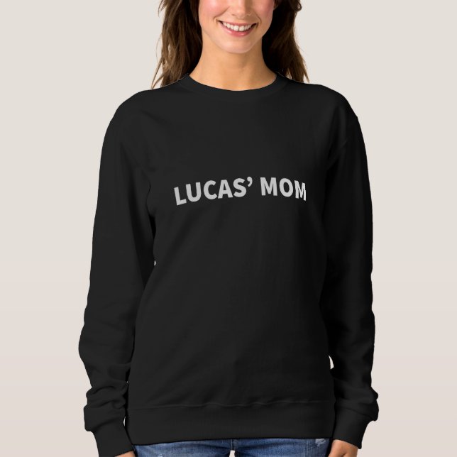 Moletom Gif De Nome Personalizado Do Dia de as mães Da LUC (Frente)