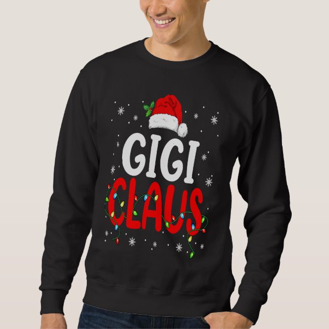 Moletom Gigi Claus Christmas Santa Lover Matching Family G (Frente)