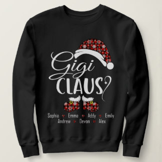 Moletom Gigi Claus Gift Para O Natal