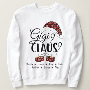 Moletom Gigi Claus Gift Para O Natal