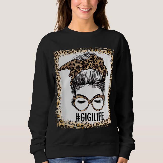 Moletom Gigi Life Messaging Bun Leopard Natal Mot (Frente)