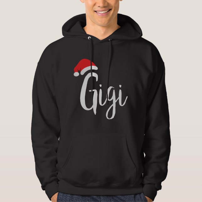 Moletom Gigi - Santa Hat Natal Orgulhoso Avô (Frente)