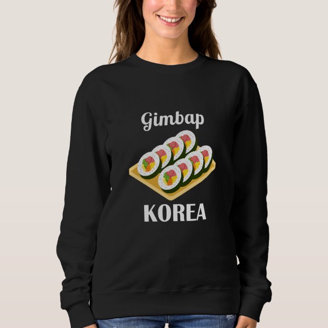 Moletom Gimbap Comida Tradicional Coreana Bandeira da Core (Frente)