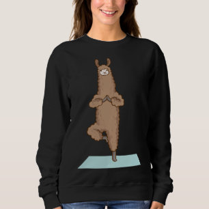 Moletom ginástica esportiva Alpaca Llama Yoga