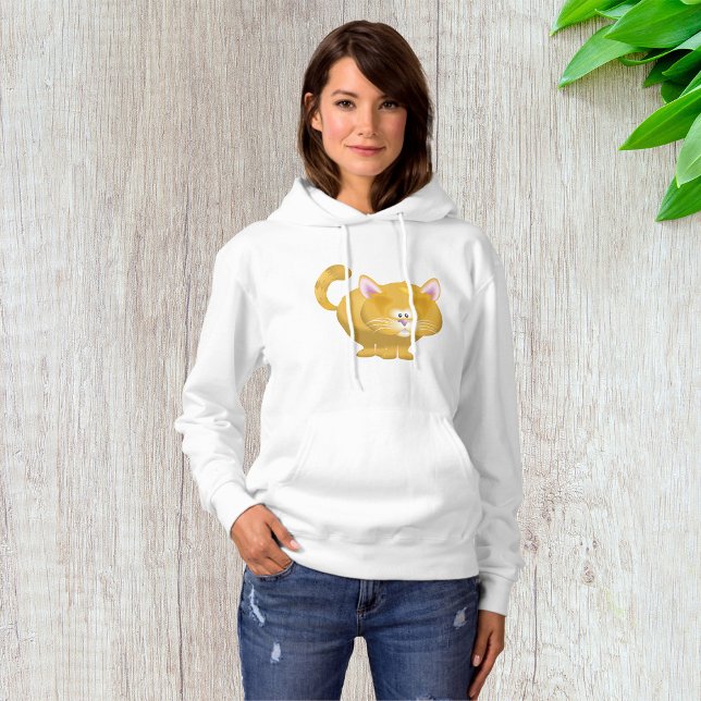 Moletom Ginger Cat Womens Hoodie (Criador carregado)