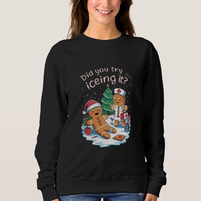 Moletom Gingerbird Man Cookie Ugly Sweater Oh Snap Xmas (Frente)