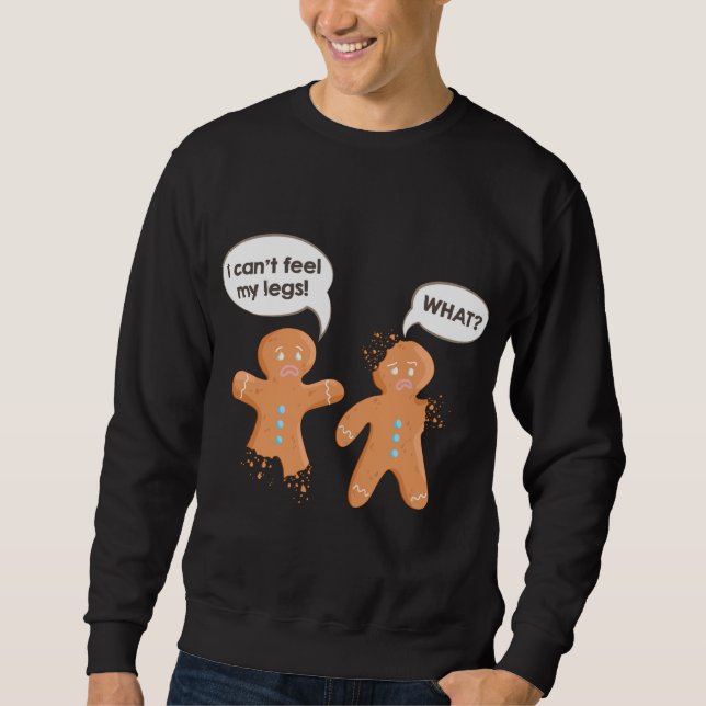 Moletom Gingerbird Man Cookies Feia Natal Xmas (Frente)