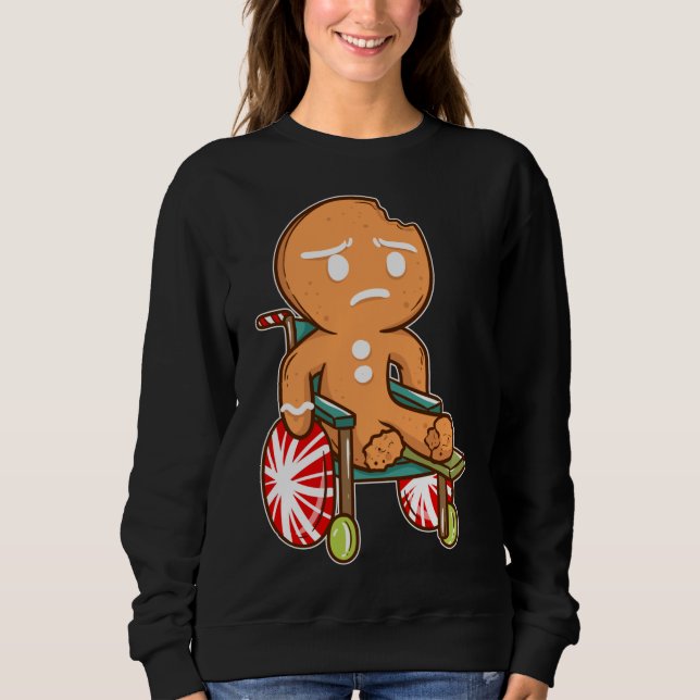 Moletom Gingerbird Man Engraçado Natal Oh Dom (Frente)