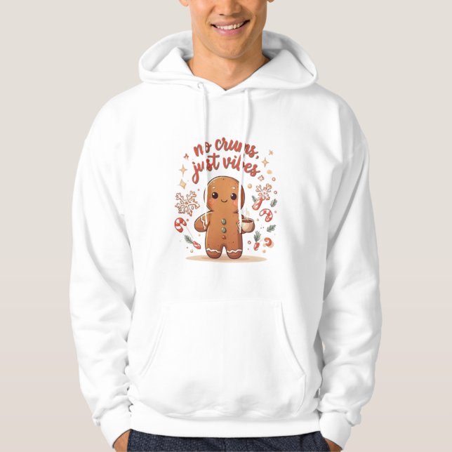 Moletom Gingerbread Holiday Vibes Cozy Christmas Hoodie (Frente)