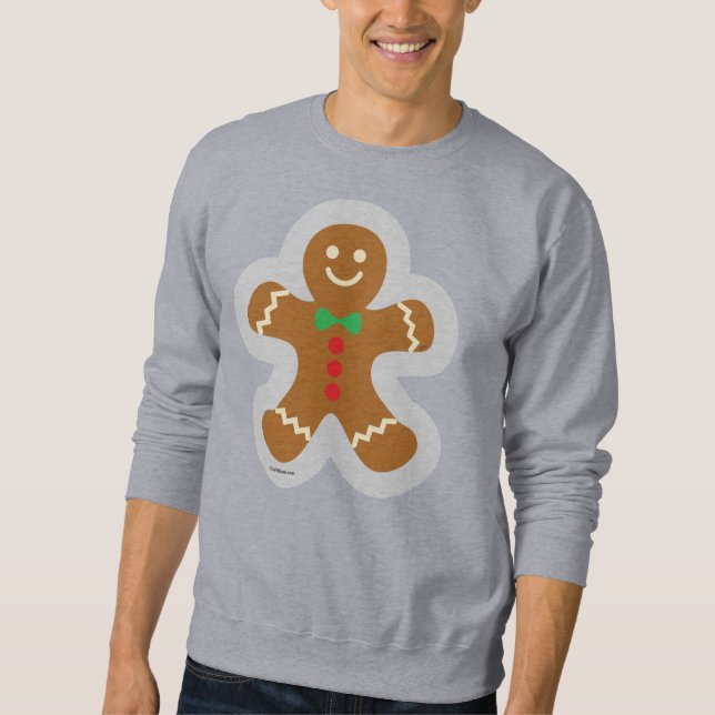Moletom Gingerbread Man Fazer O Anjo Na Neve (Frente)