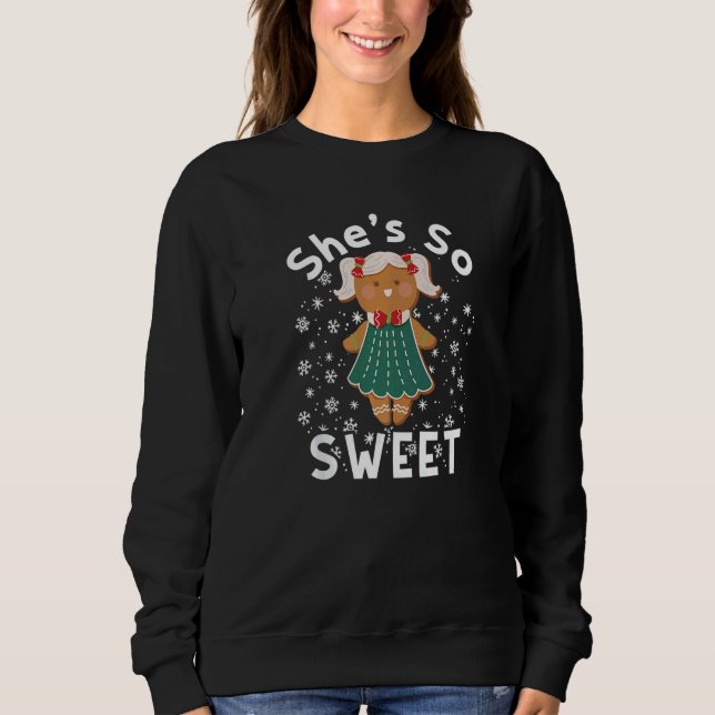 Moletom Gingerbread Man Woman Couples Christmas Holiday Ma (Frente)