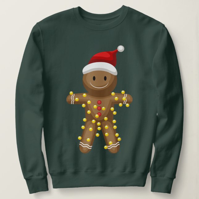 Moletom Gingercake Man Oh Snap Christmas Cookume (Frente do Design)